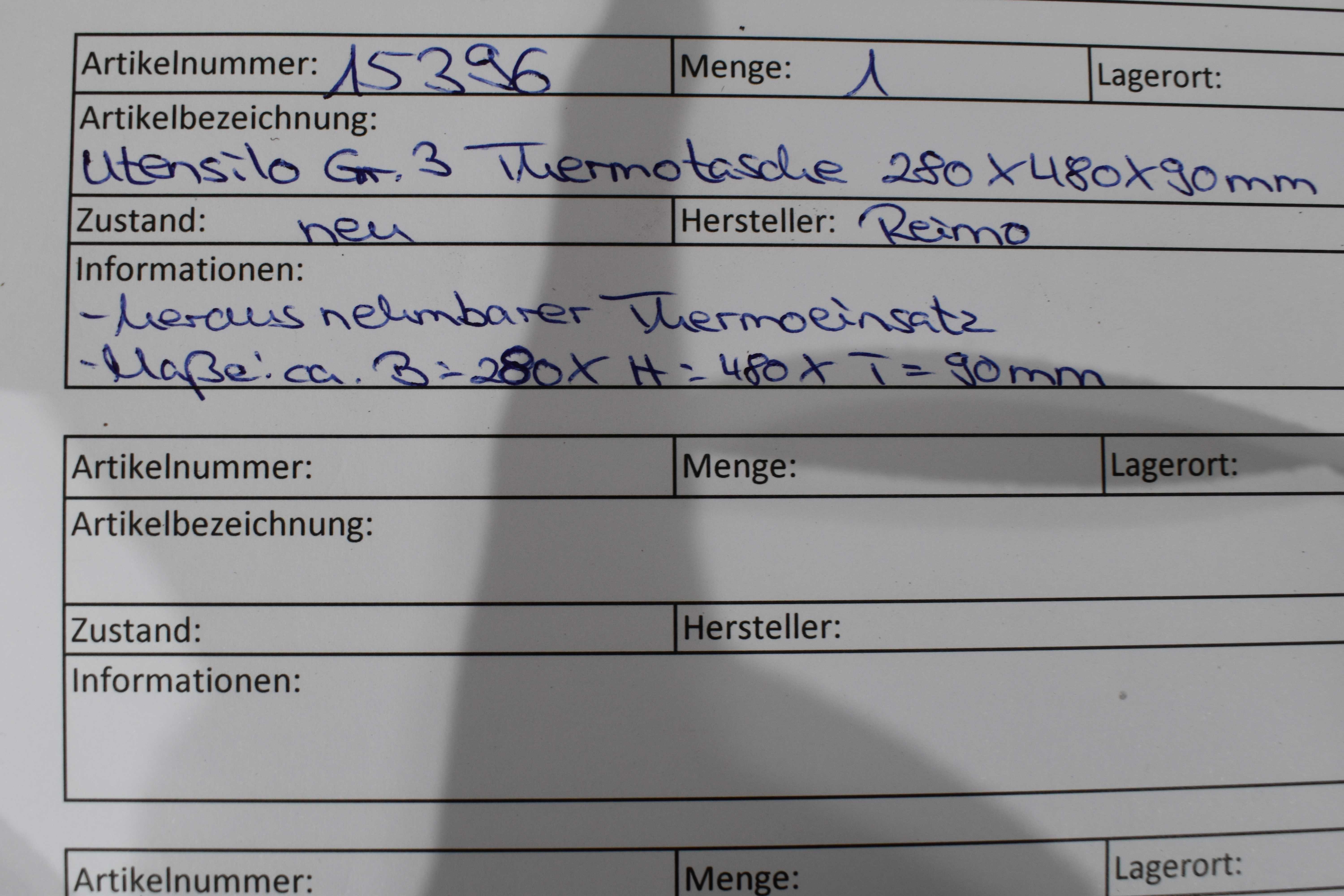 Utensilo Gr.3 Thermotasche 280x480x90mm