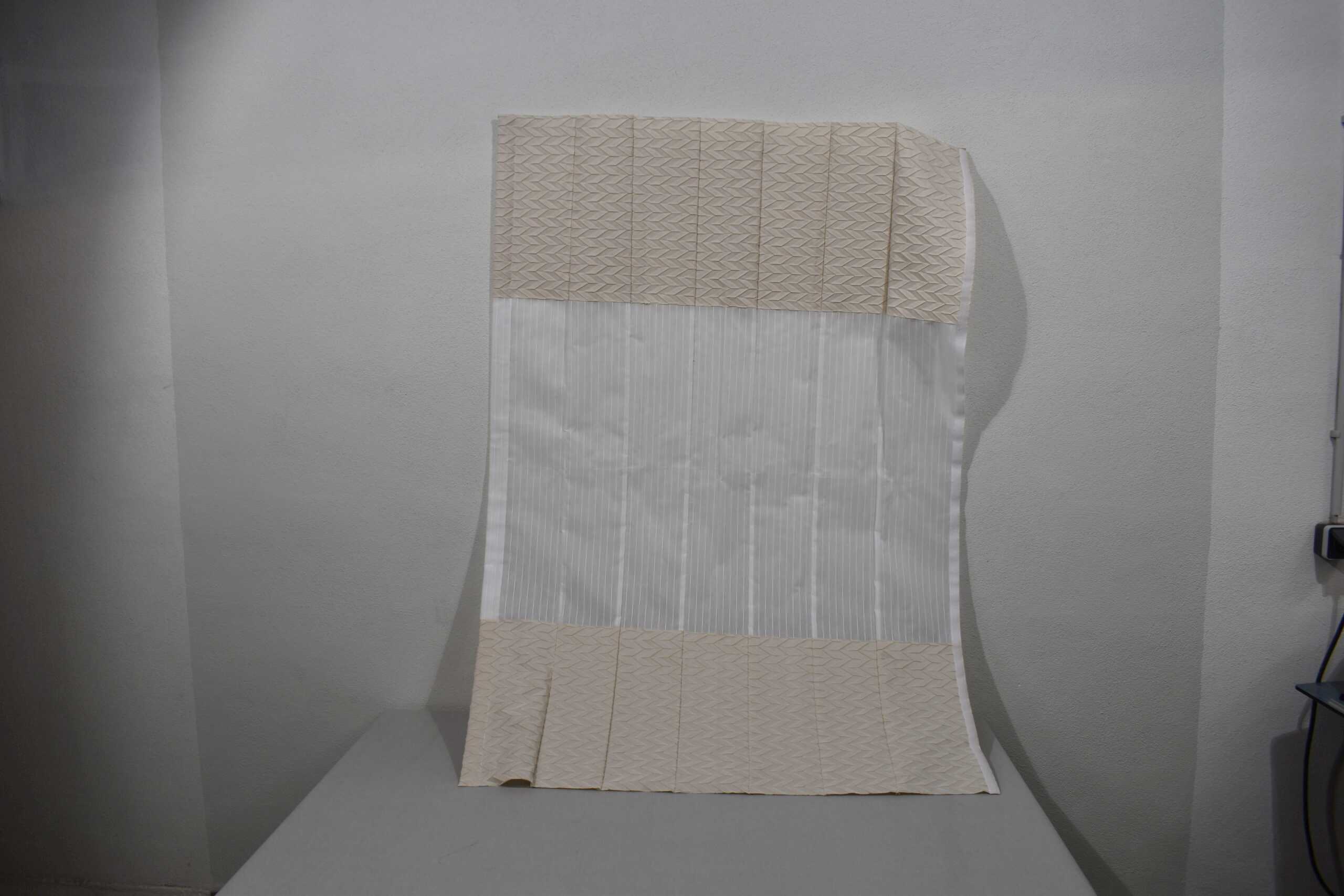 Seitenzug-Rollo-Satz Linos mit Bordüre weiß/beige