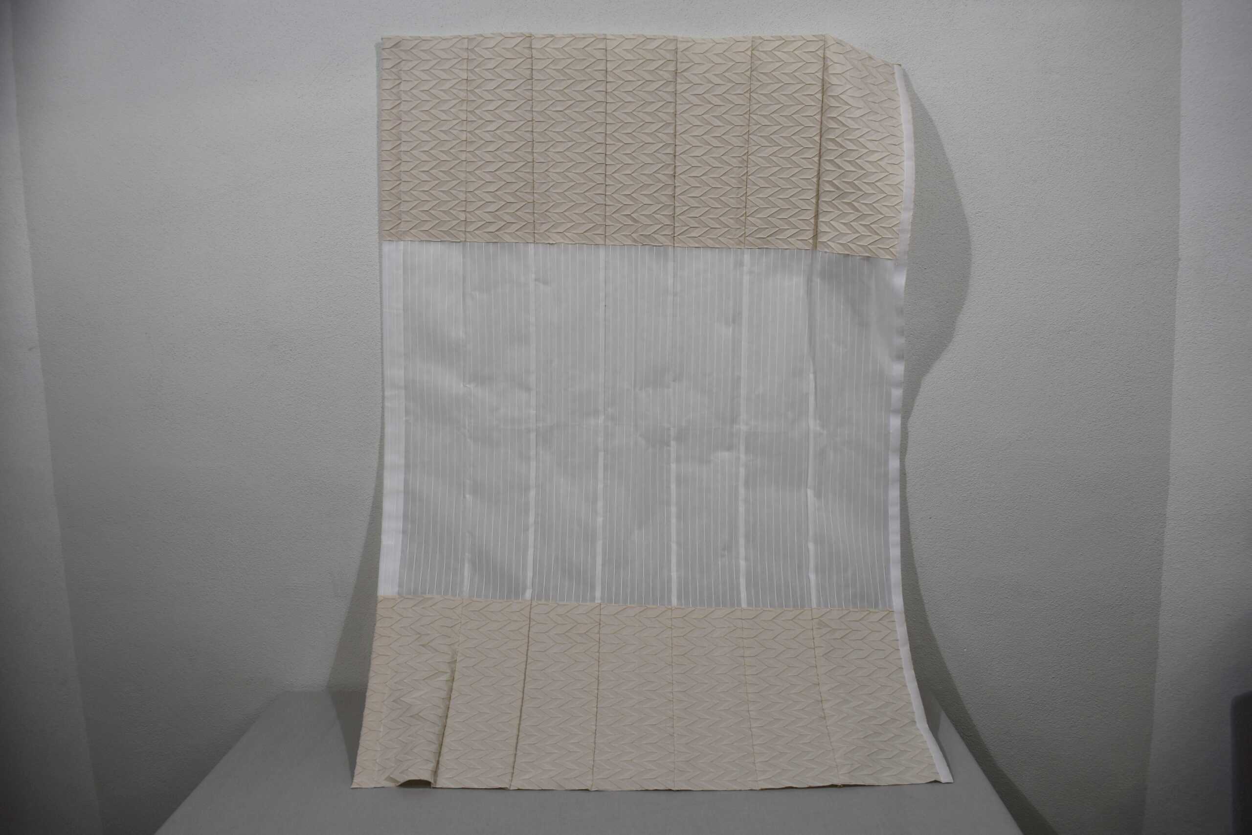 Seitenzug-Rollo-Satz Linos mit Bordüre weiß/beige