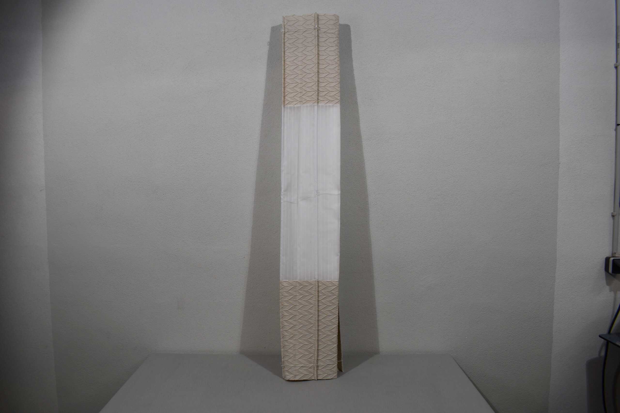 Seitenzug-Rollo-Satz Linos mit Bordüre weiß/beige