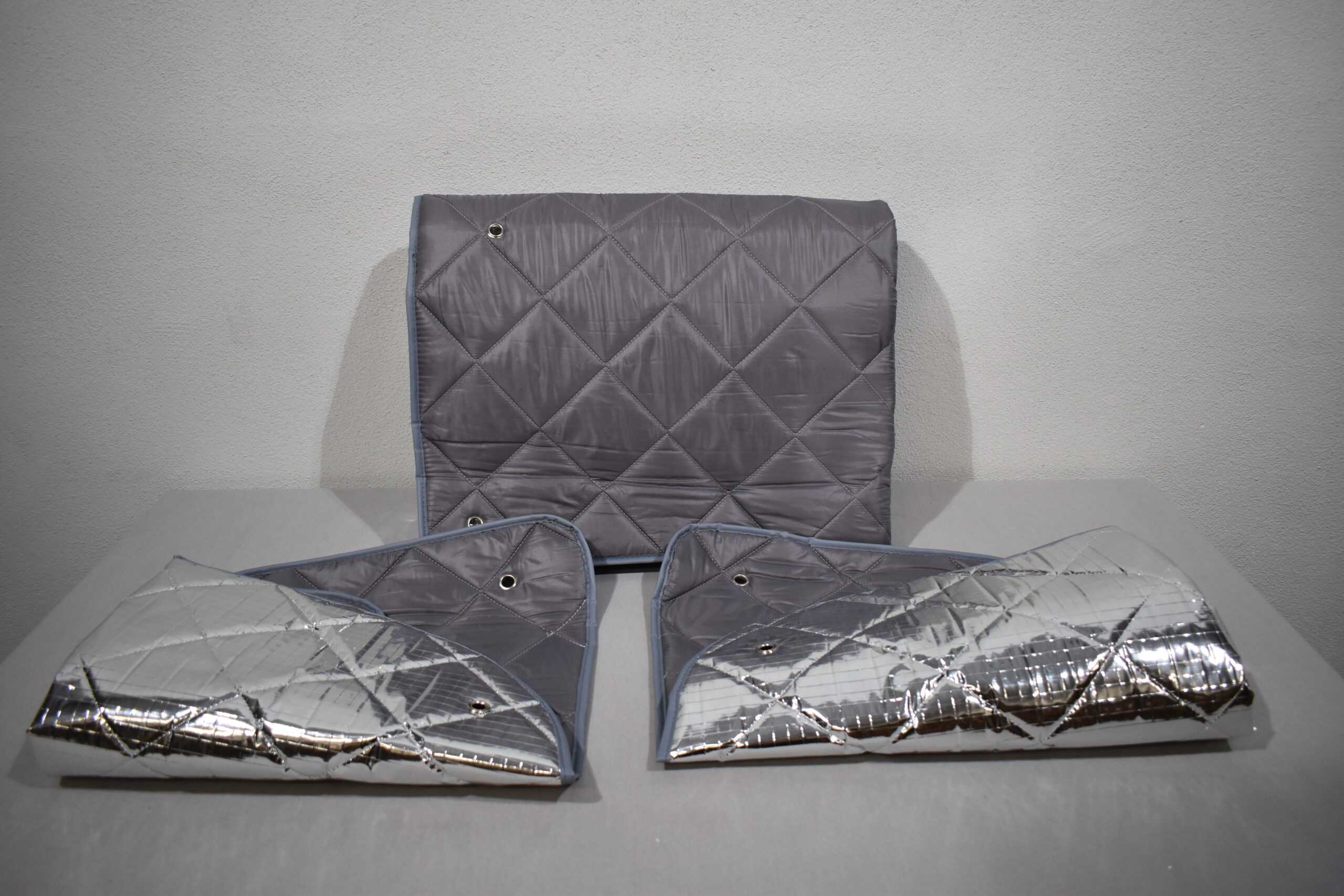 Fahrerhaus Winterisoliermatte 3-teilig grau