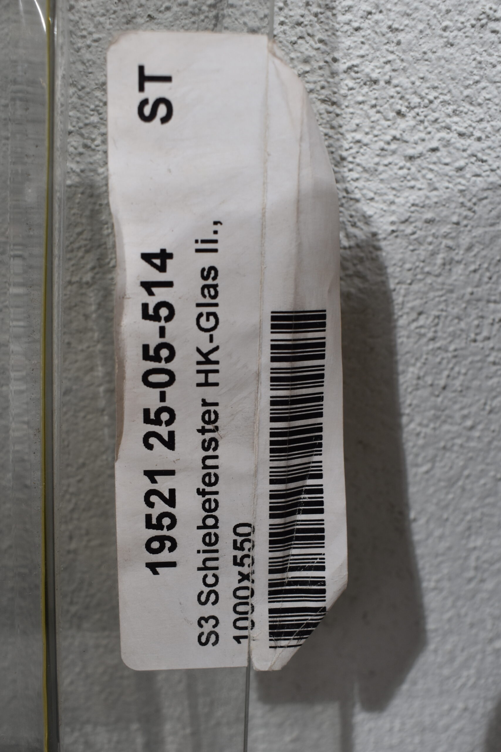 Seitz Schiebefenster S3 HK-Glas links 1000x500mm