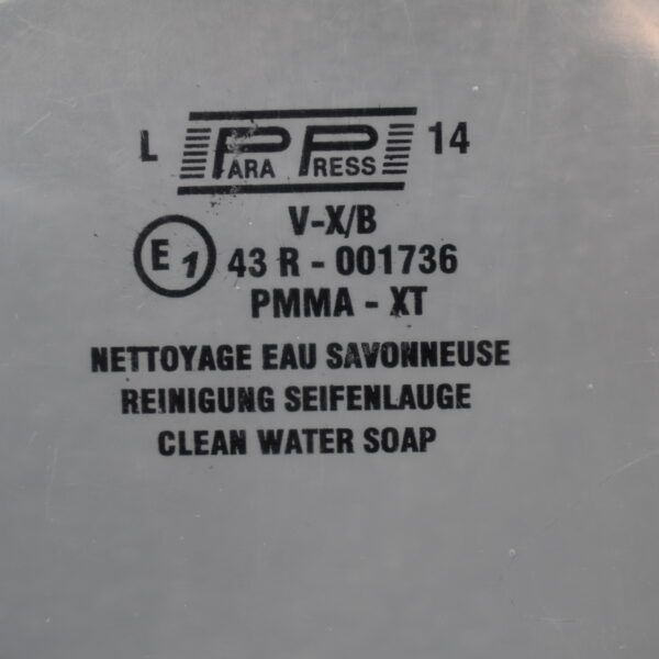 Tegos Fensterscheibe für Aufbautür 220x750mm