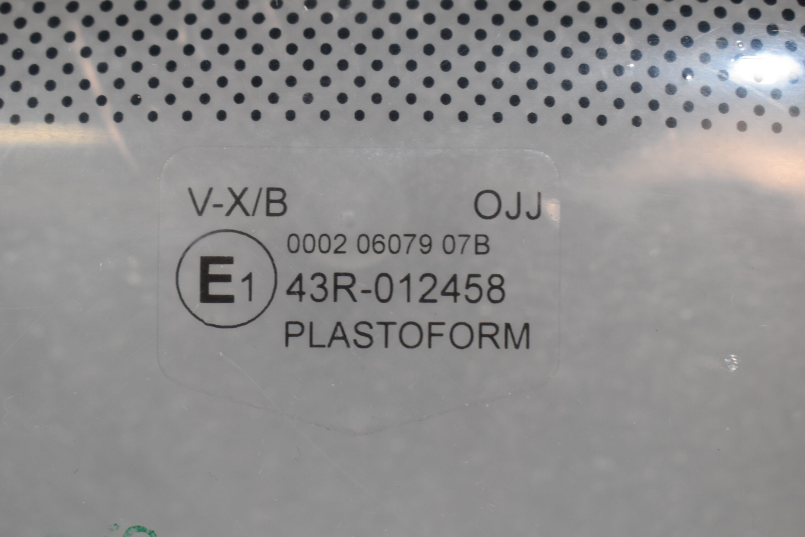 Tegos Fensterscheibe zu Aufbautür Tegos 2009; 208x615mm