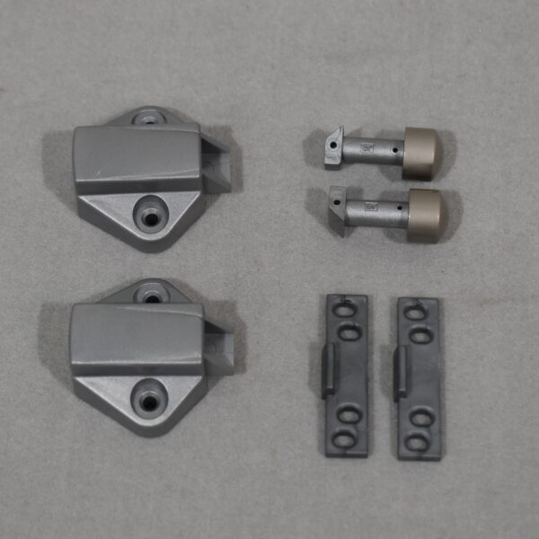 Schließschnapper-Set silber Matt