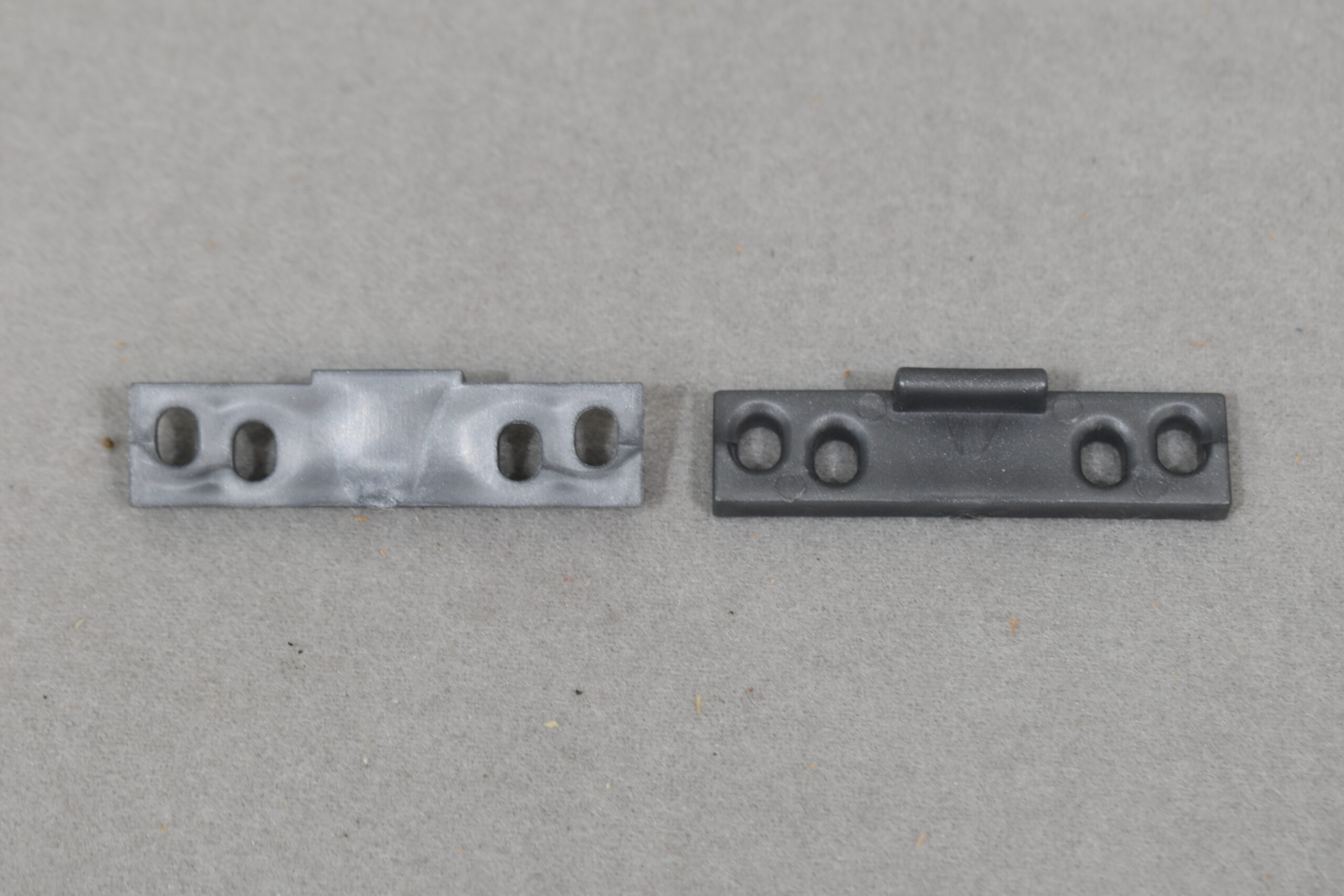 Schließschnapper-Set silber Matt