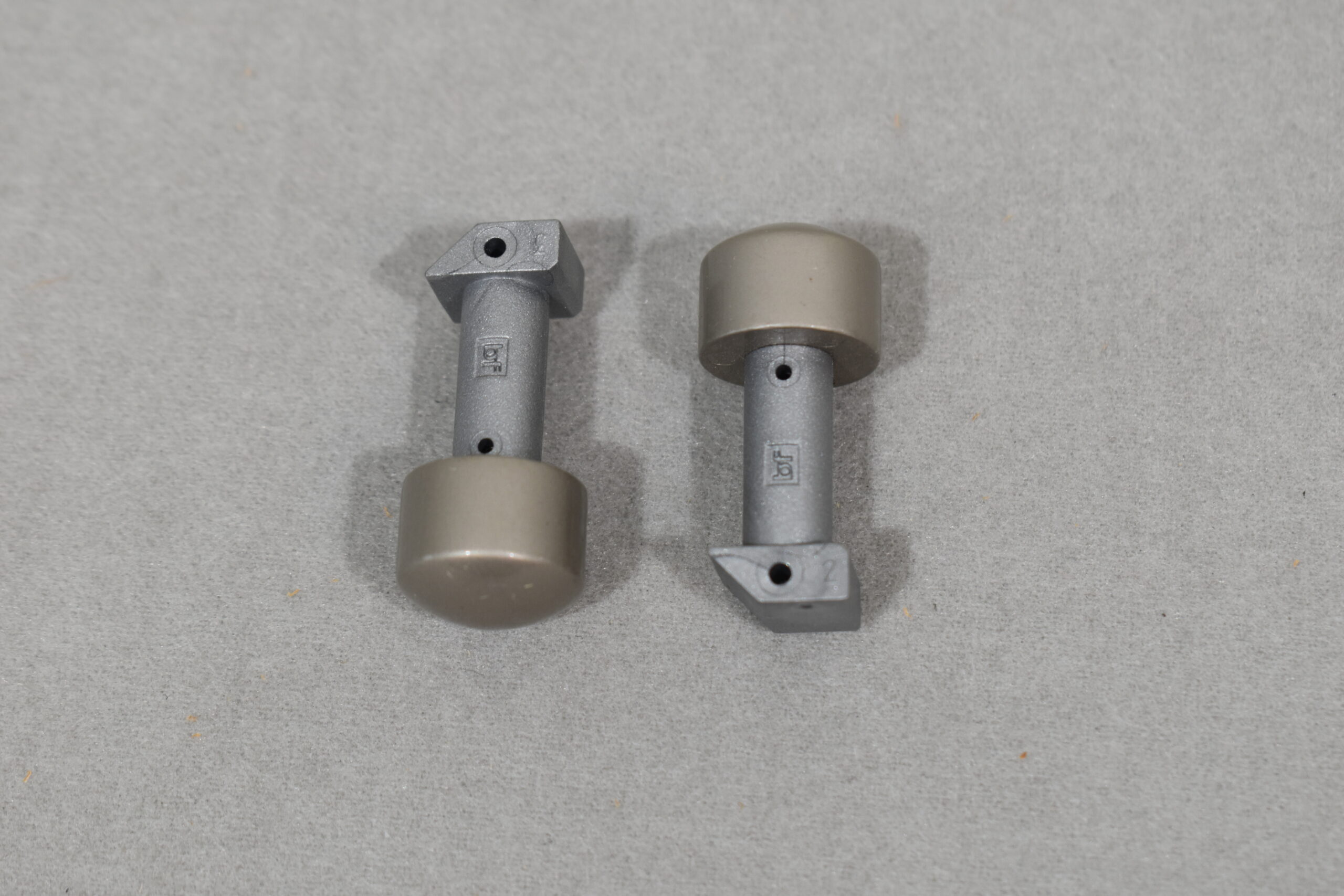 Schließschnapper-Set silber Matt