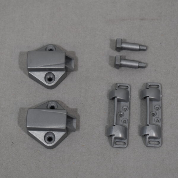 Schließschnapper-Set silber Matt