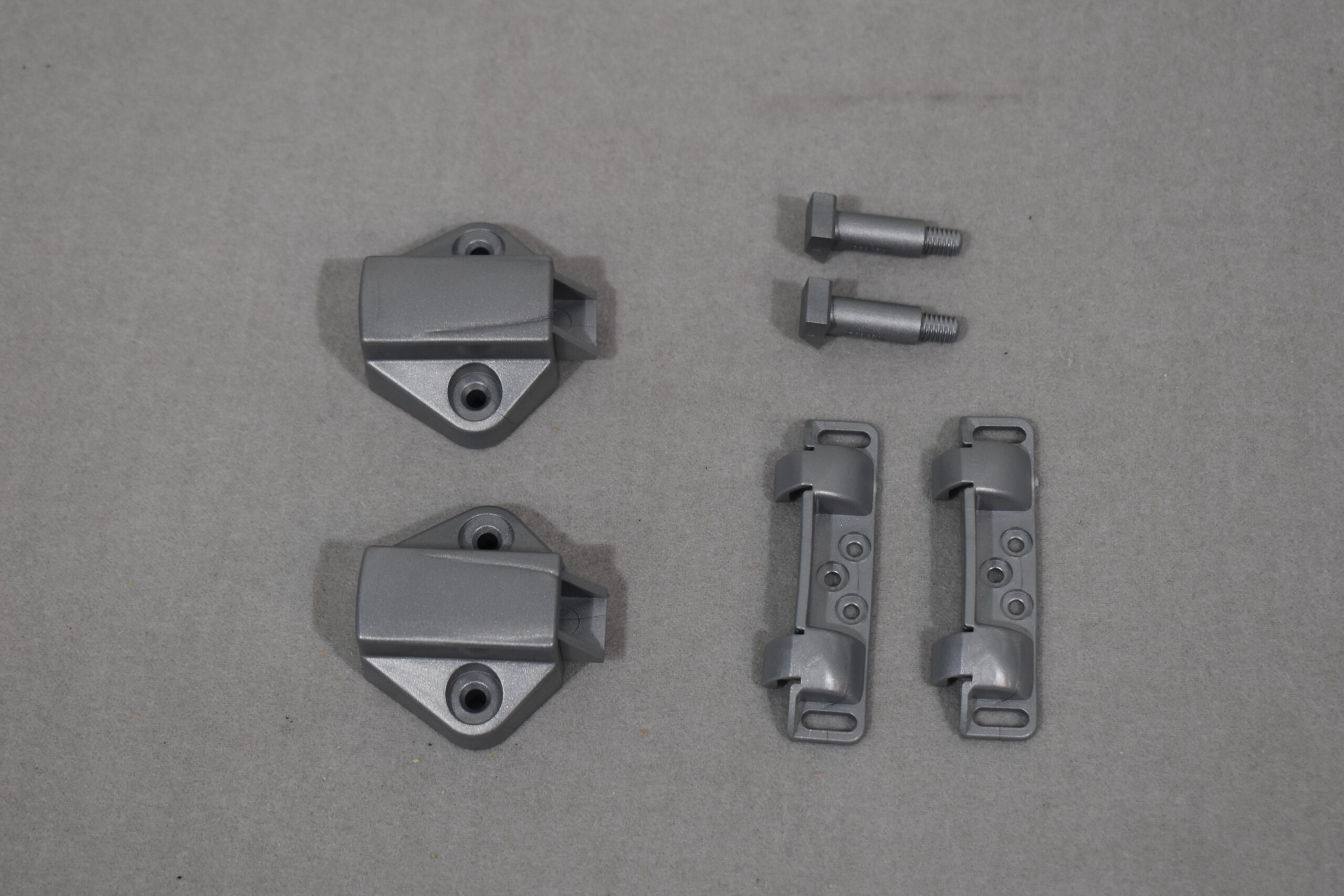 Schließschnapper-Set silber Matt