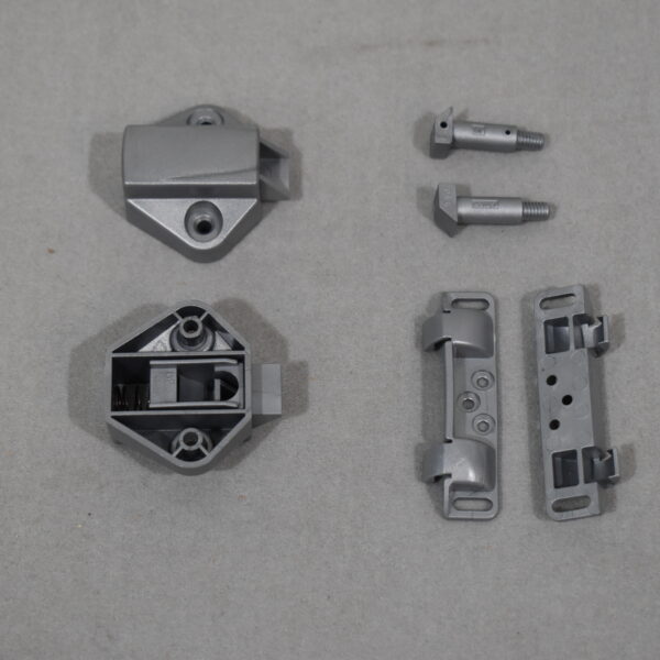 Schließschnapper-Set silber Matt