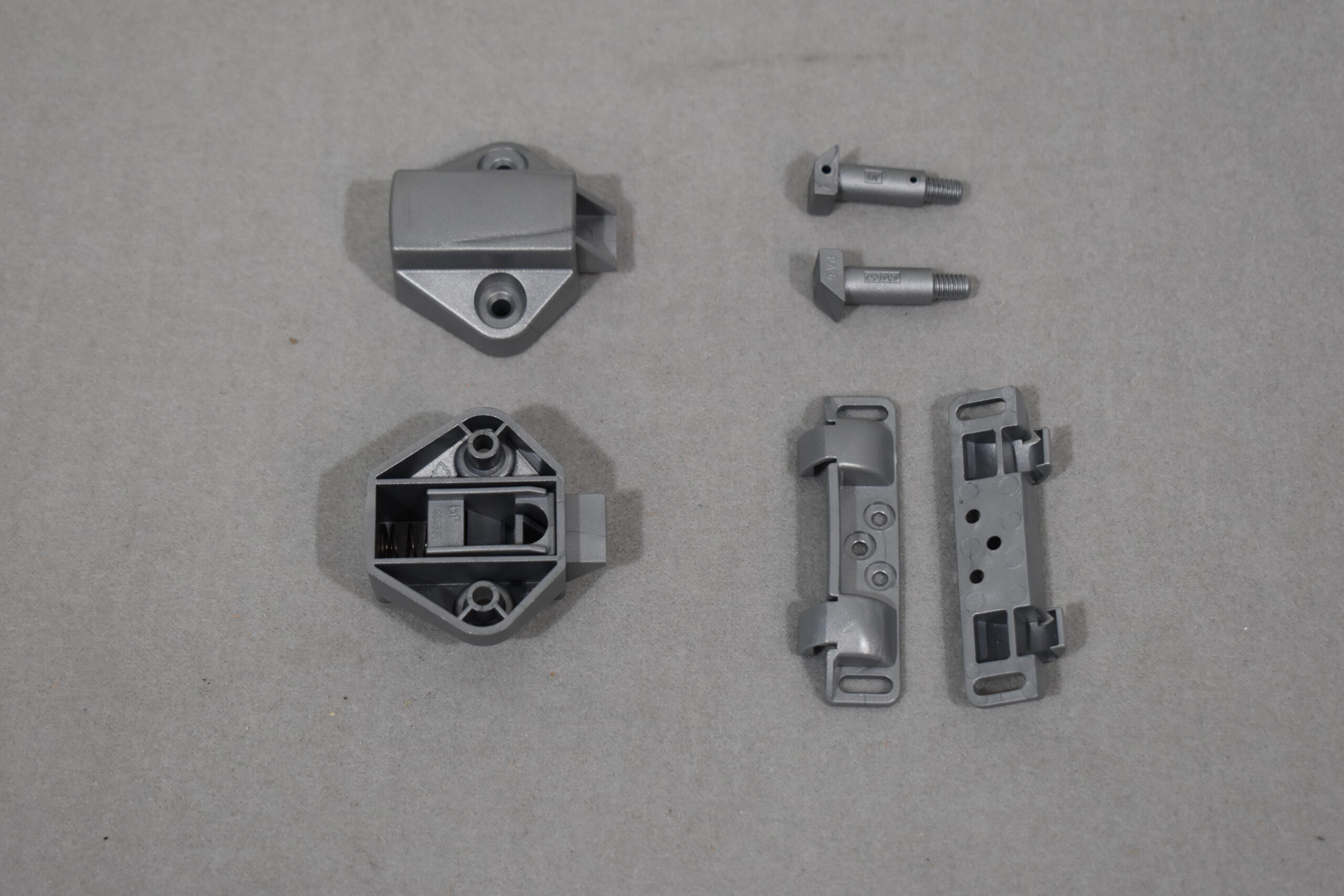 Schließschnapper-Set silber Matt