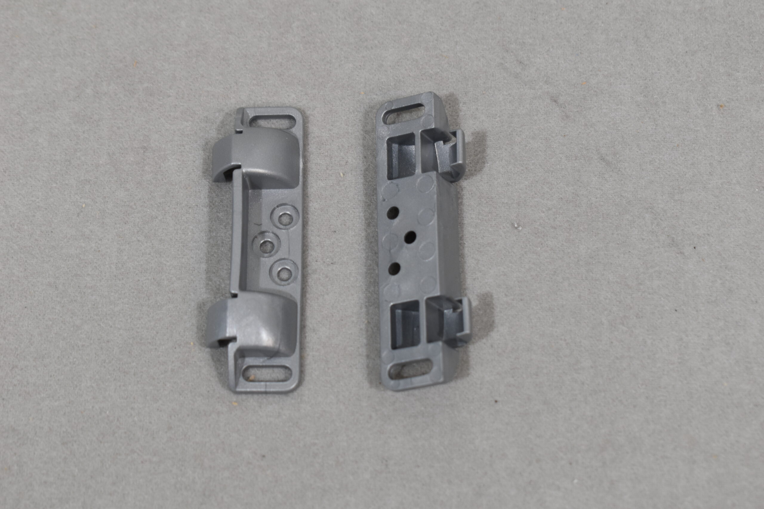 Schließschnapper-Set silber Matt