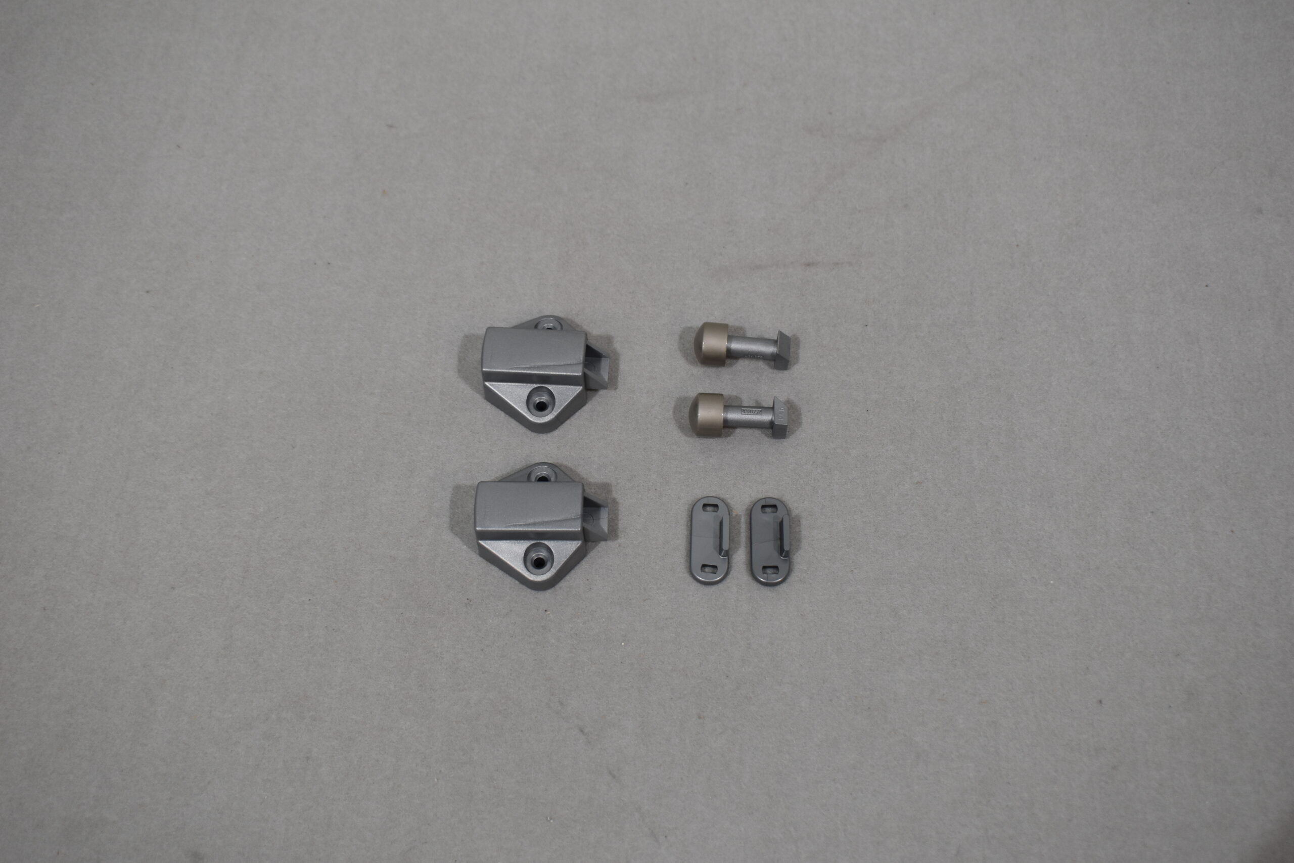 Schließschnapper-Set silber Matt