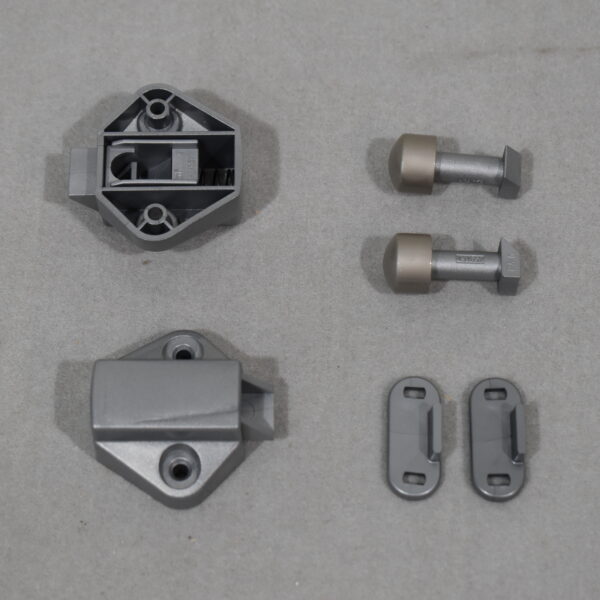 Schließschnapper-Set silber Matt