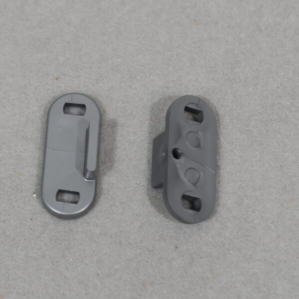 Schließschnapper-Set silber Matt