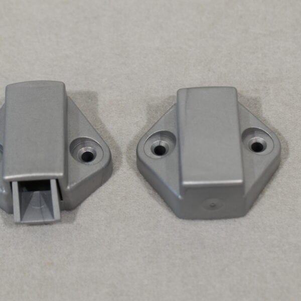 Schnappverschluss-Set silber Matt