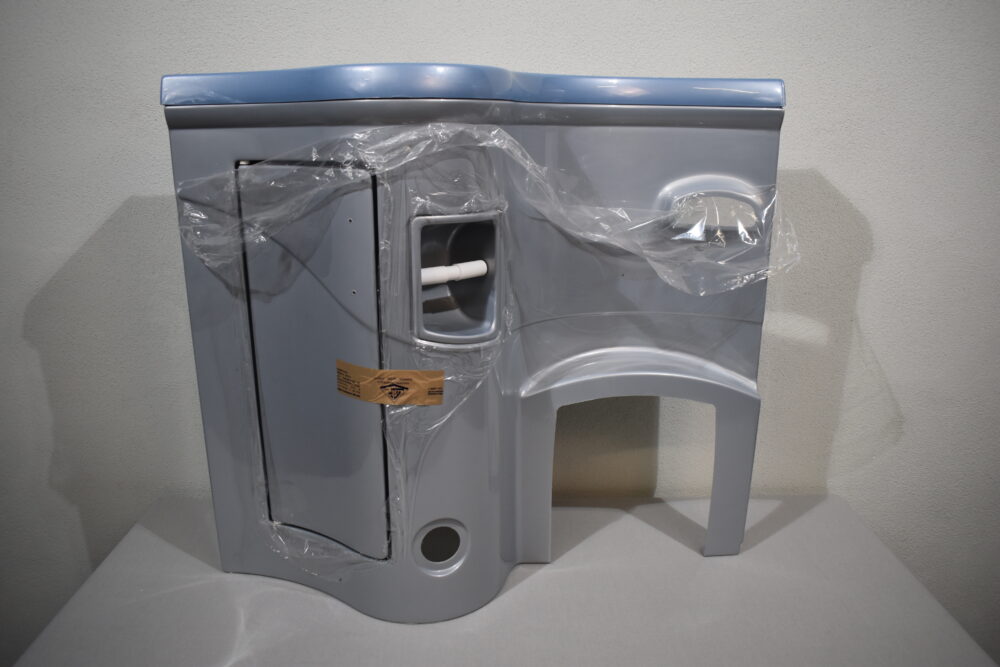 Galleno Plastica Waschtisch Waschbecken links; blau