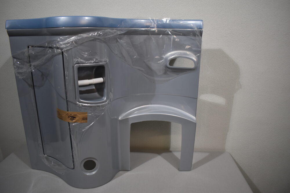 Galleno Plastica Waschtisch Waschbecken links; blau