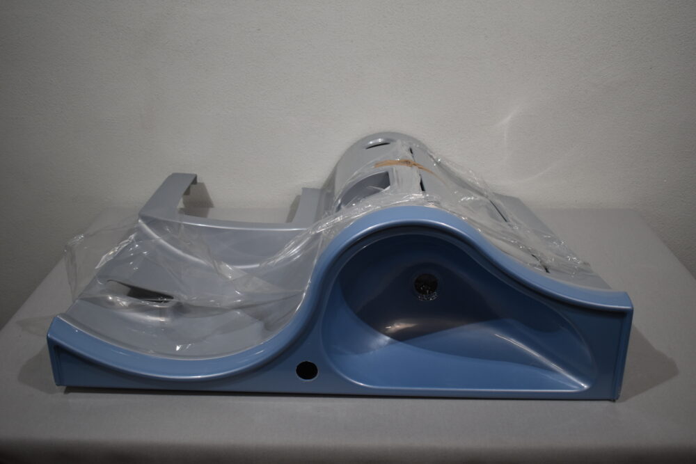 Galleno Plastica Waschtisch Waschbecken links; blau