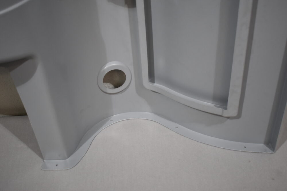Galleno Plastica Waschtisch Waschbecken links; blau