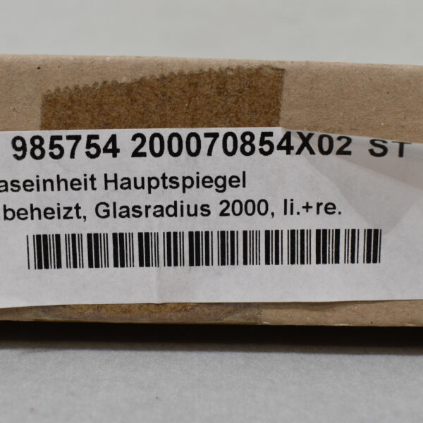 Glaseinheit Hauptspiegel unbeheizt