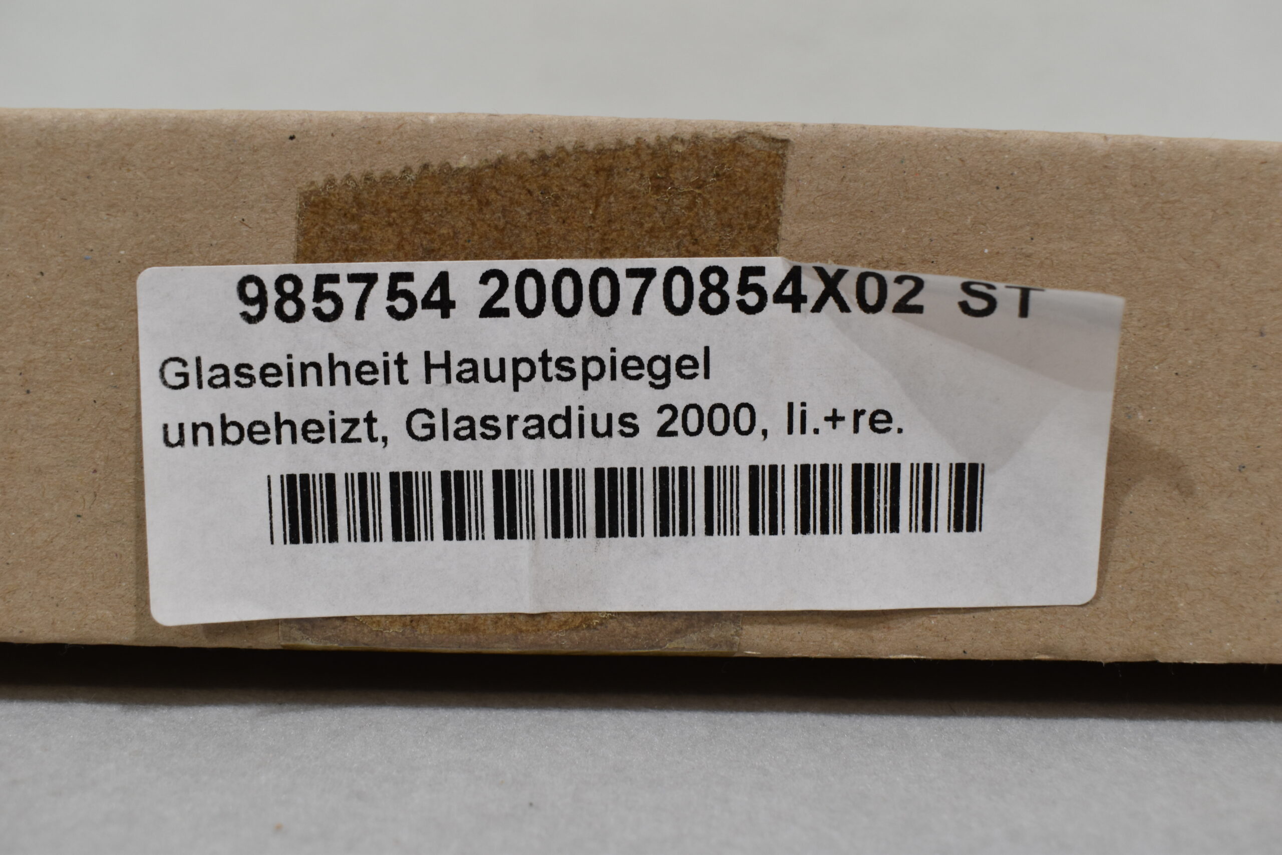 Glaseinheit Hauptspiegel unbeheizt