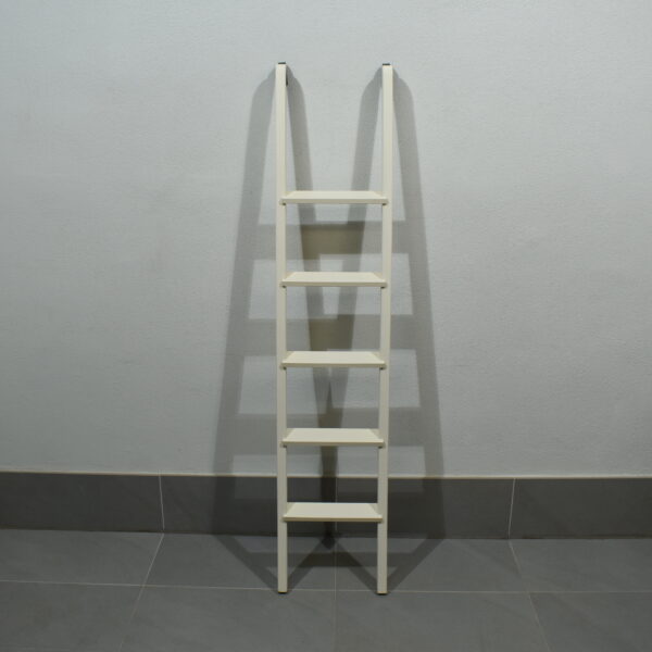 Hubbett-Einhängeleiter Holzoptik; weiß