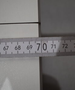 Tischplatte 45x700x660 weiß/dunkel braun