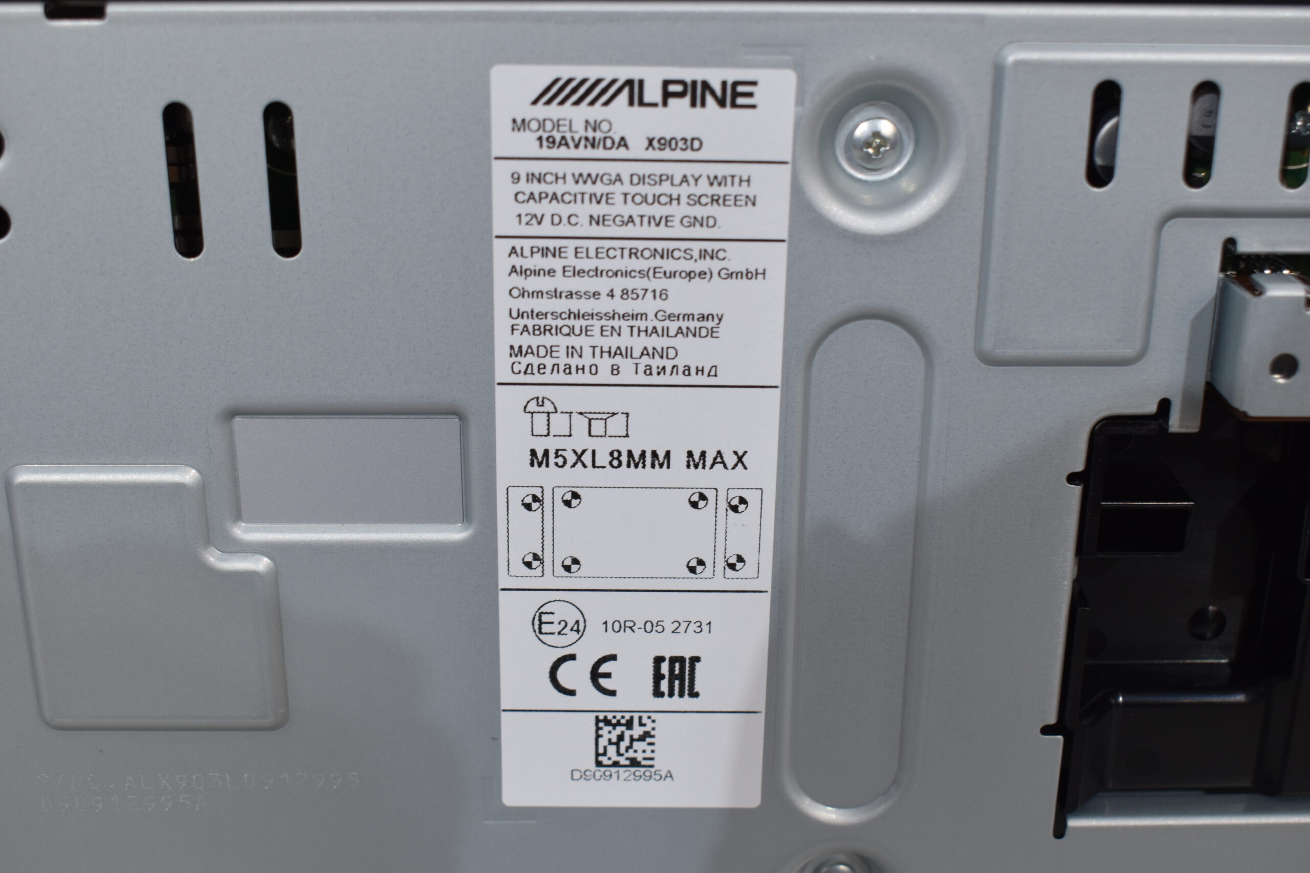 Alpine Navi X903D-DU für Fiat Ducato; Peugeot Boxer; Citroen Jumper