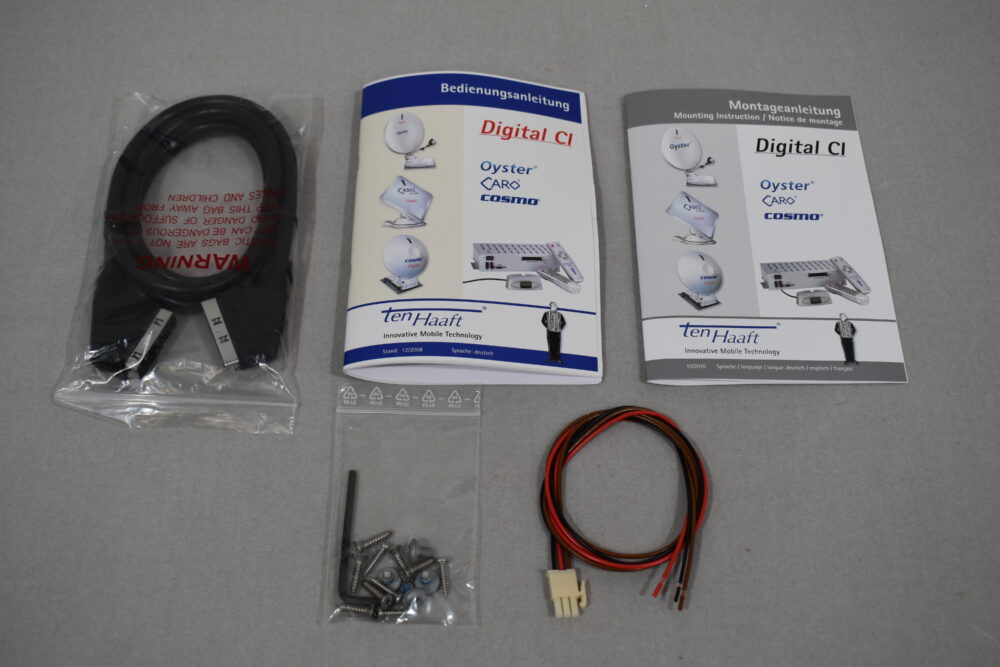 Oyster 85 Digital CI; Digital HDCI+DVB-T SKEW-Satelliten-Anlage