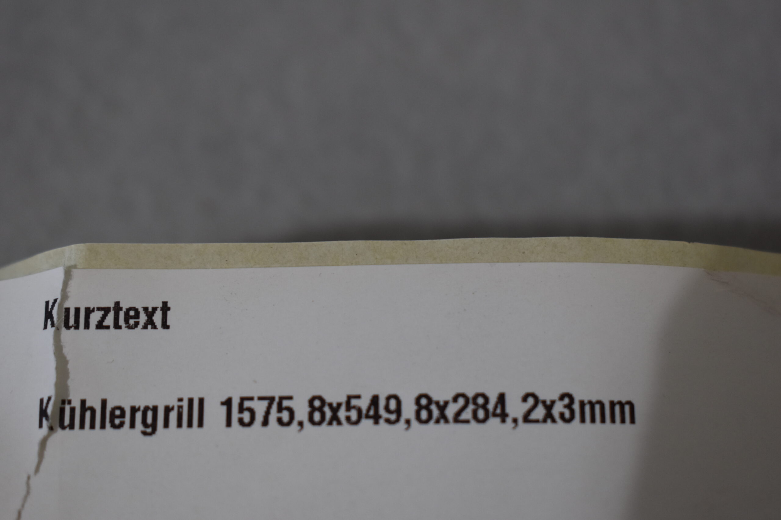 Kühlergrill für Niesmann und Bischoff I-Smove 2021-2023; schwarz