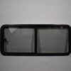 Mekuwa Echtglas Schiebefenster 1400x600mm; schwarz