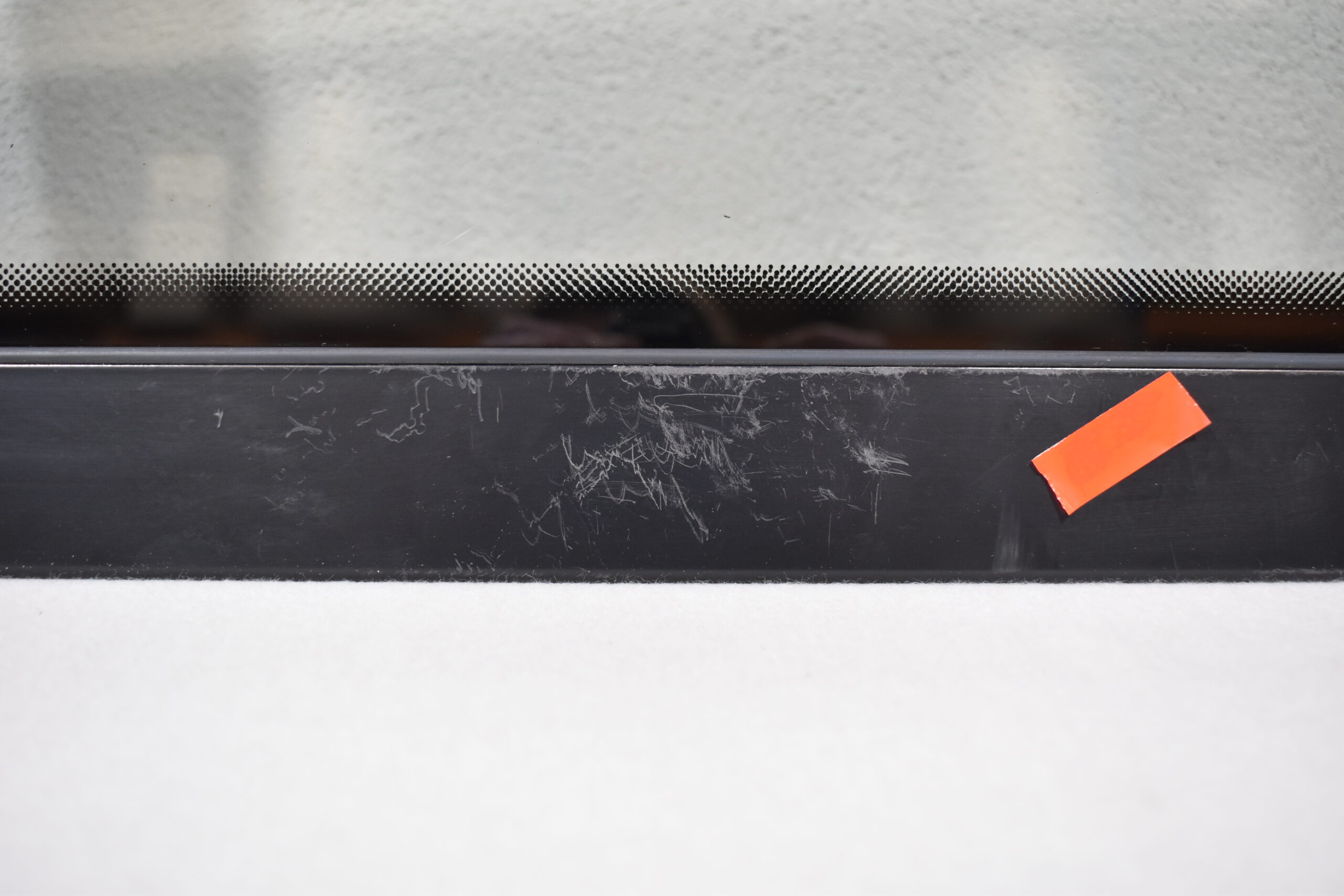 Mekuwa Echtglas Schiebefenster 1400x600mm; schwarz