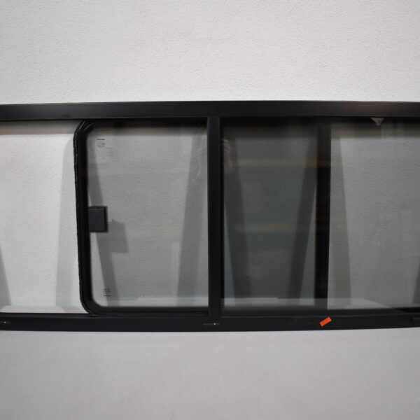 Mekuwa Echtglas Schiebefenster 1400x600mm; schwarz