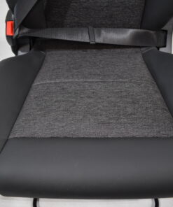 Aguti Fahrersitz Gis-Lounge F; schwarz (Kunstleder)/grau (Stoff)