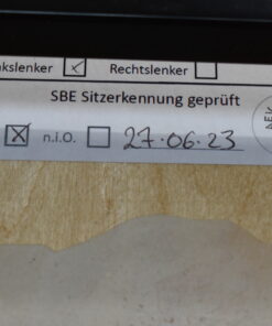 Aguti Fahrersitz Gis-Lounge F; schwarz (Kunstleder)/grau (Stoff)