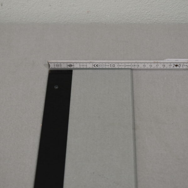 Einlegeboden Glas; schwarz 735x730mm