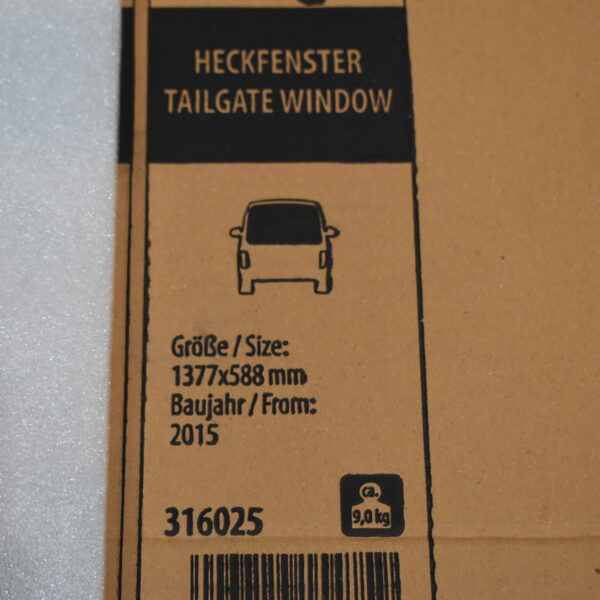 Carbest getöntes Heckglasfenster für VW Caddy Maxi