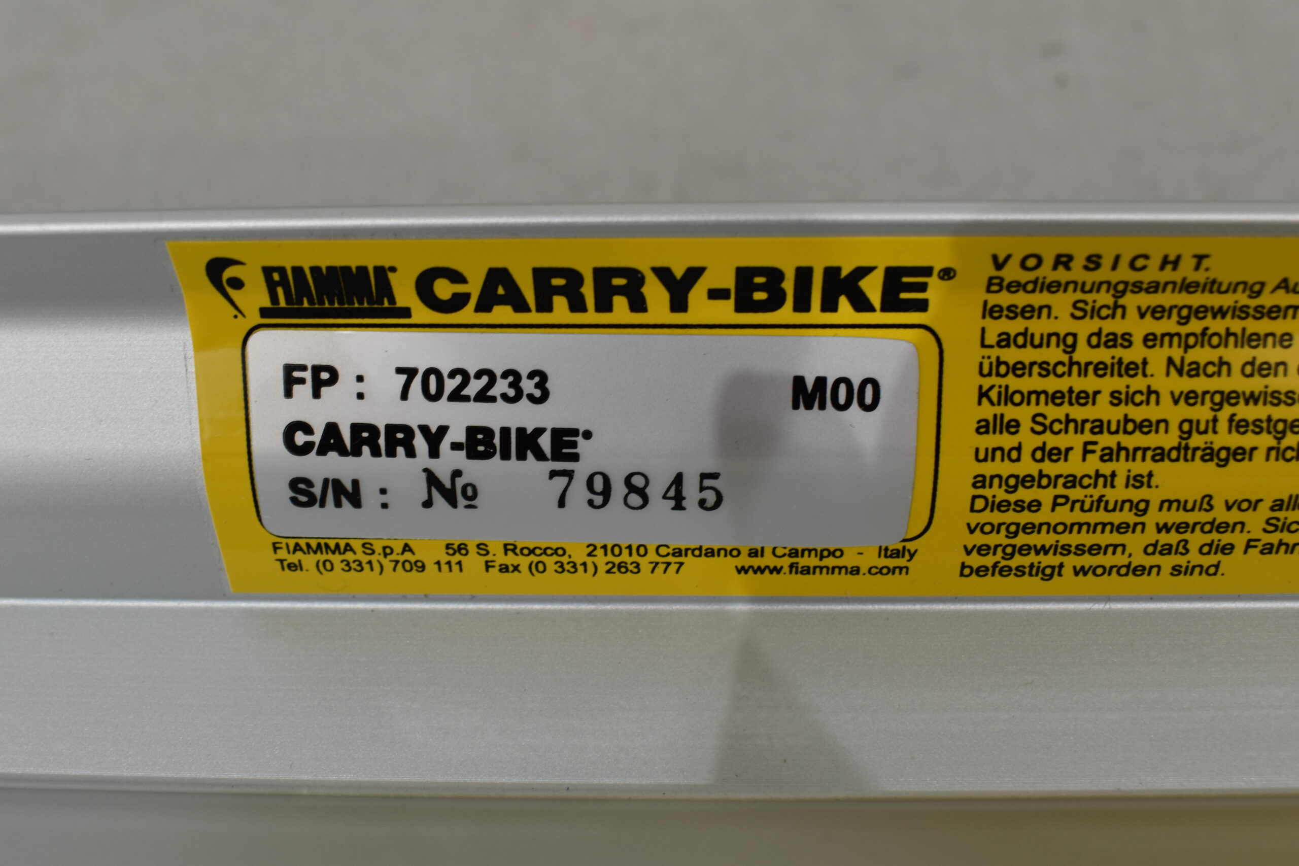 Fiamma Fahrradträger Carry-Bike Pro Max