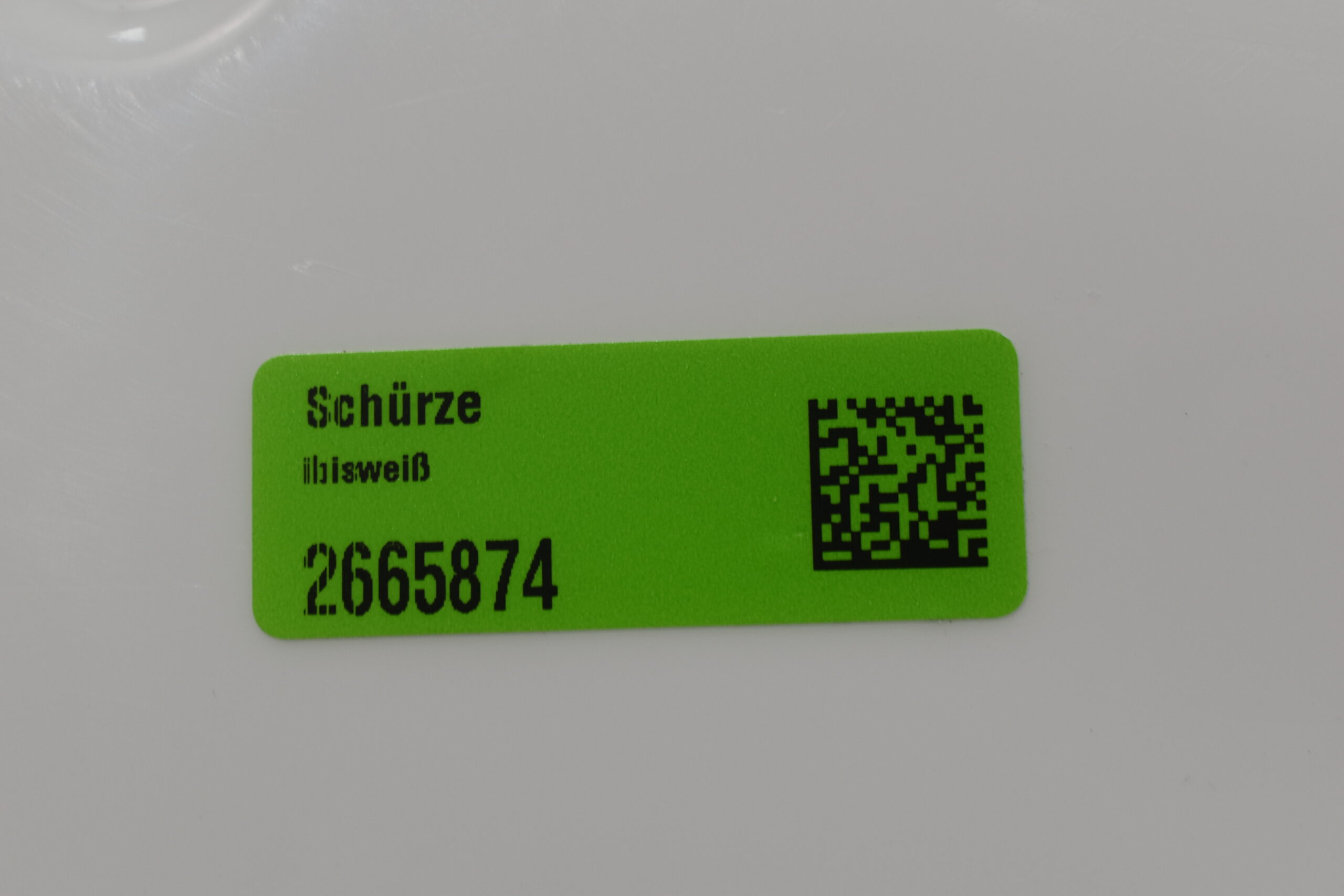 Bürstner Schürze links; weiß