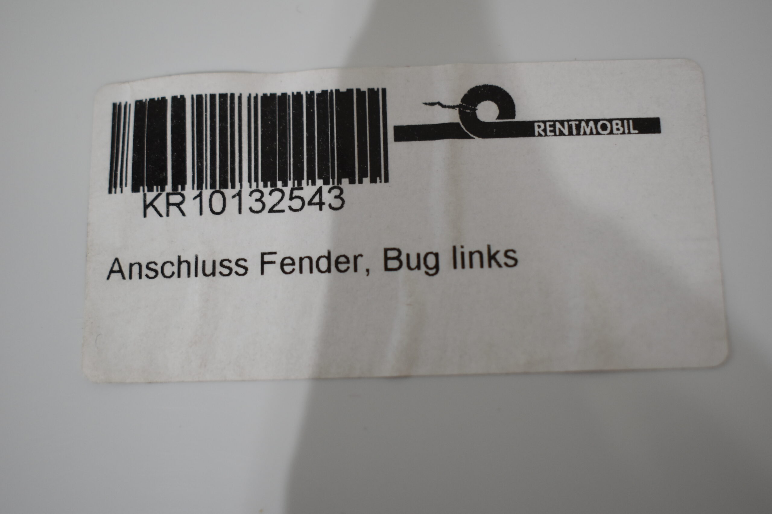 Anschluss Fender, Bug links