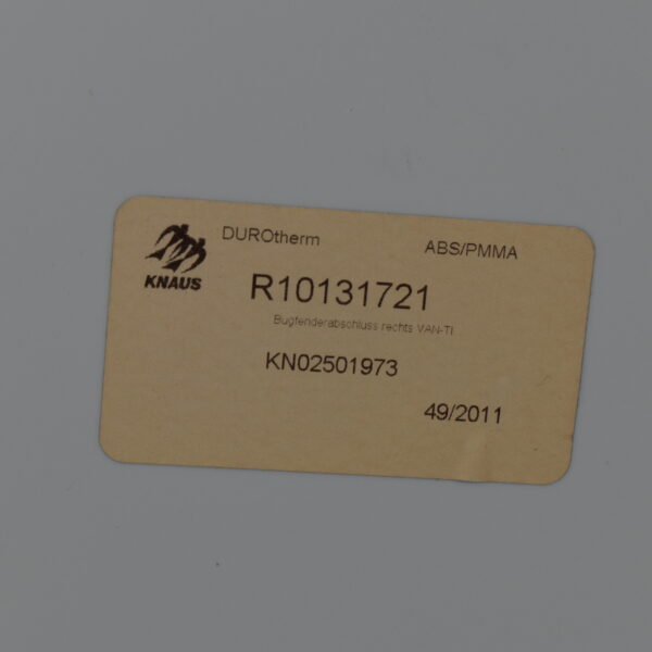 Knaus Anschluss Fender, Bug rechts