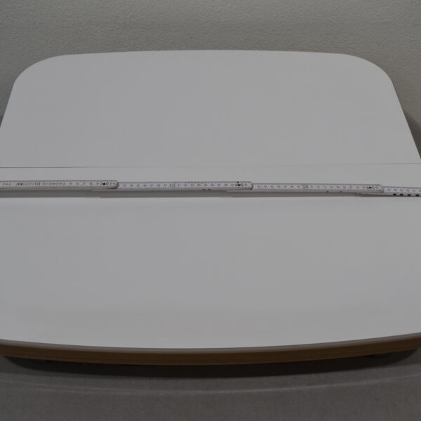 Tischplatte 94x700x660mm; weiß/hell Ahorn