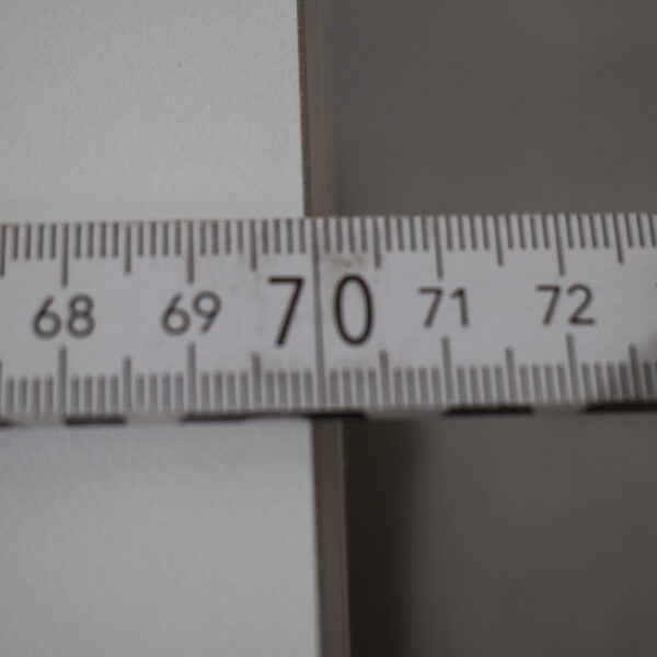 Tischplatte 94x700x660mm; weiß/hell Ahorn