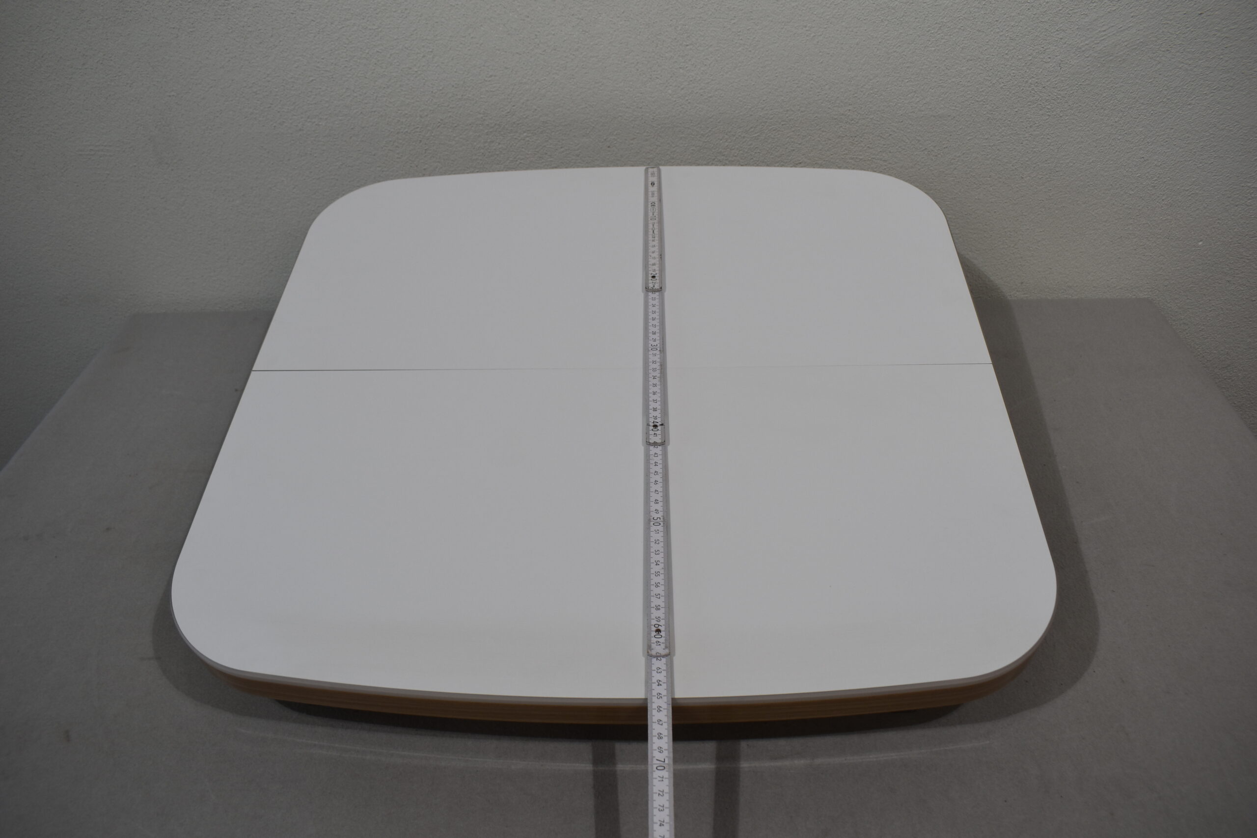 Tischplatte 94x700x660mm; weiß/hell Ahorn