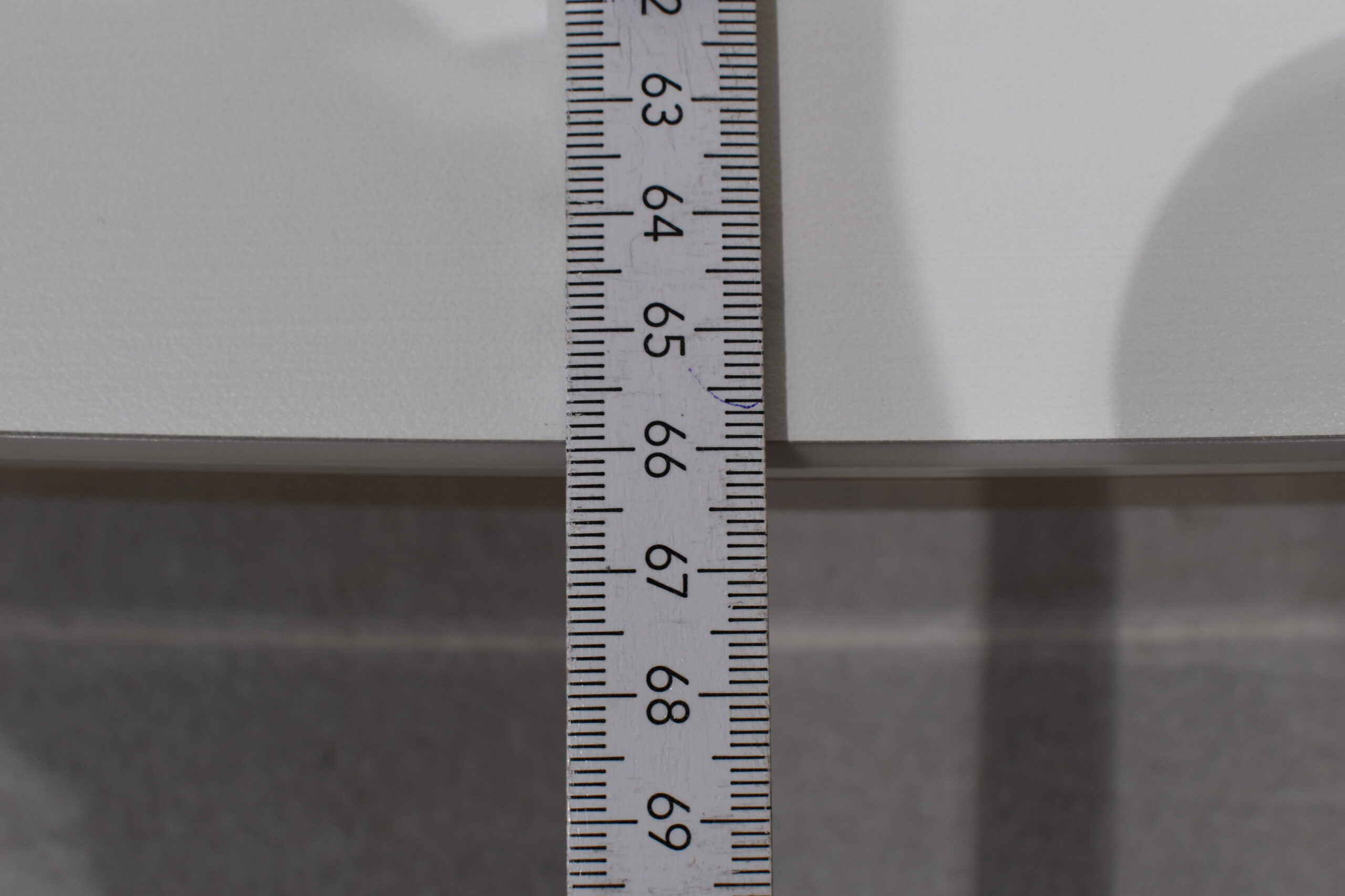 Tischplatte 94x700x660mm; weiß/hell Ahorn