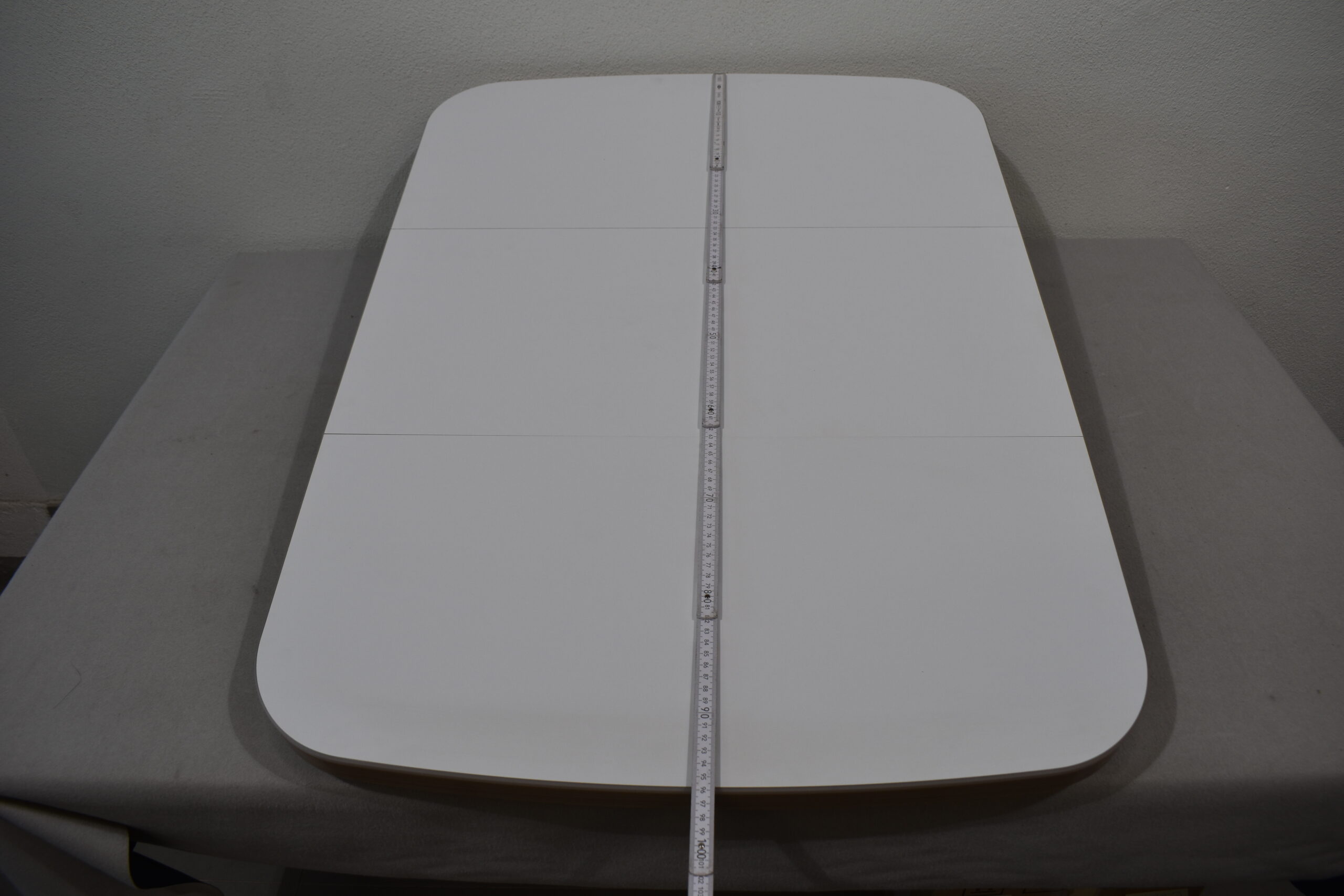 Tischplatte 94x700x660mm; weiß/hell Ahorn