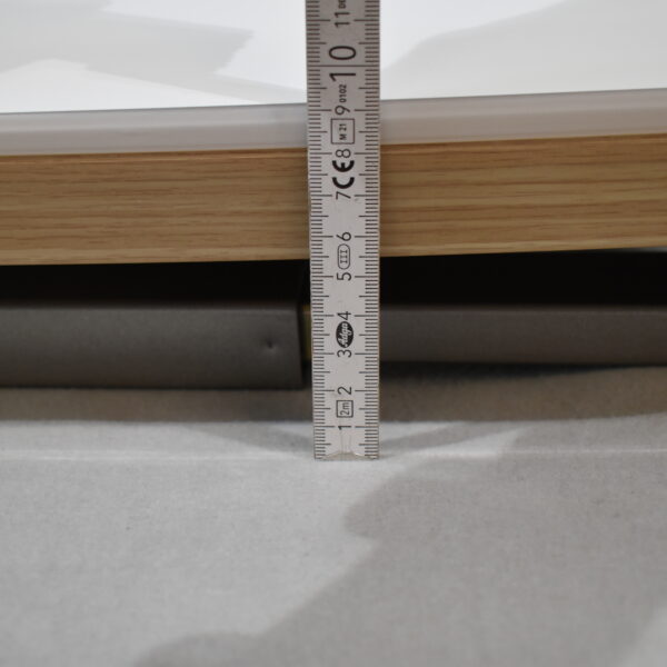 Tischplatte 94x700x660mm; weiß/hell Ahorn