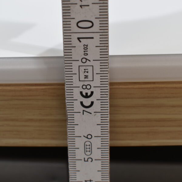 Tischplatte 94x700x660mm; weiß/hell Ahorn