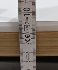 Tischplatte 94x700x660mm; weiß/hell Ahorn